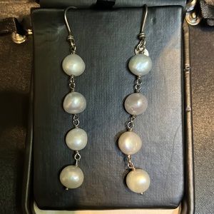 Tous long pearl earrings